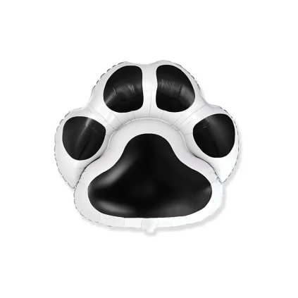 Palloncino Impronta Animale Nera super shape 30" (76cm) in mylar, 1pz.