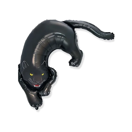 Palloncino Pantera Nera mega shape 42" (106cm) in mylar, 1pz.