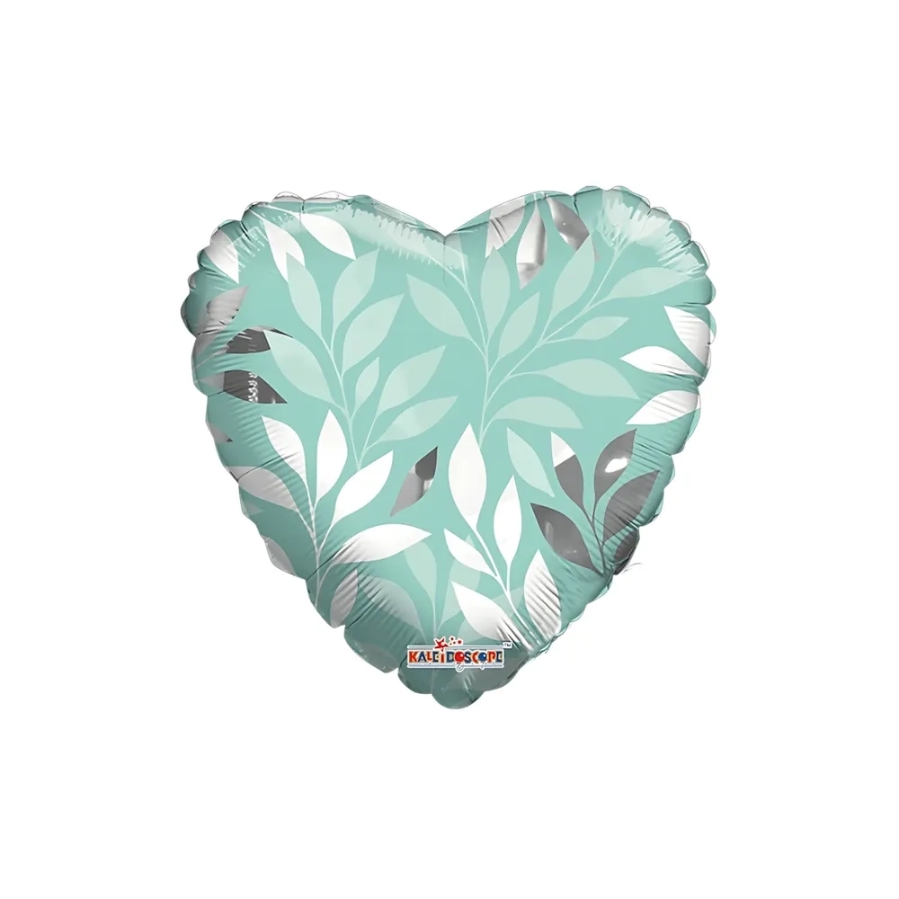 Palloncino cuore Tiffany super shape 26" (66cm) in mylar, 1pz.