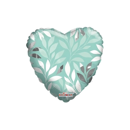 Palloncino cuore Tiffany super shape 26" (66cm) in mylar, 1pz.