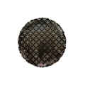 Palloncino tondo con disegno Geometrico Nero super shape 26" (66cm) in mylar, 1pz.