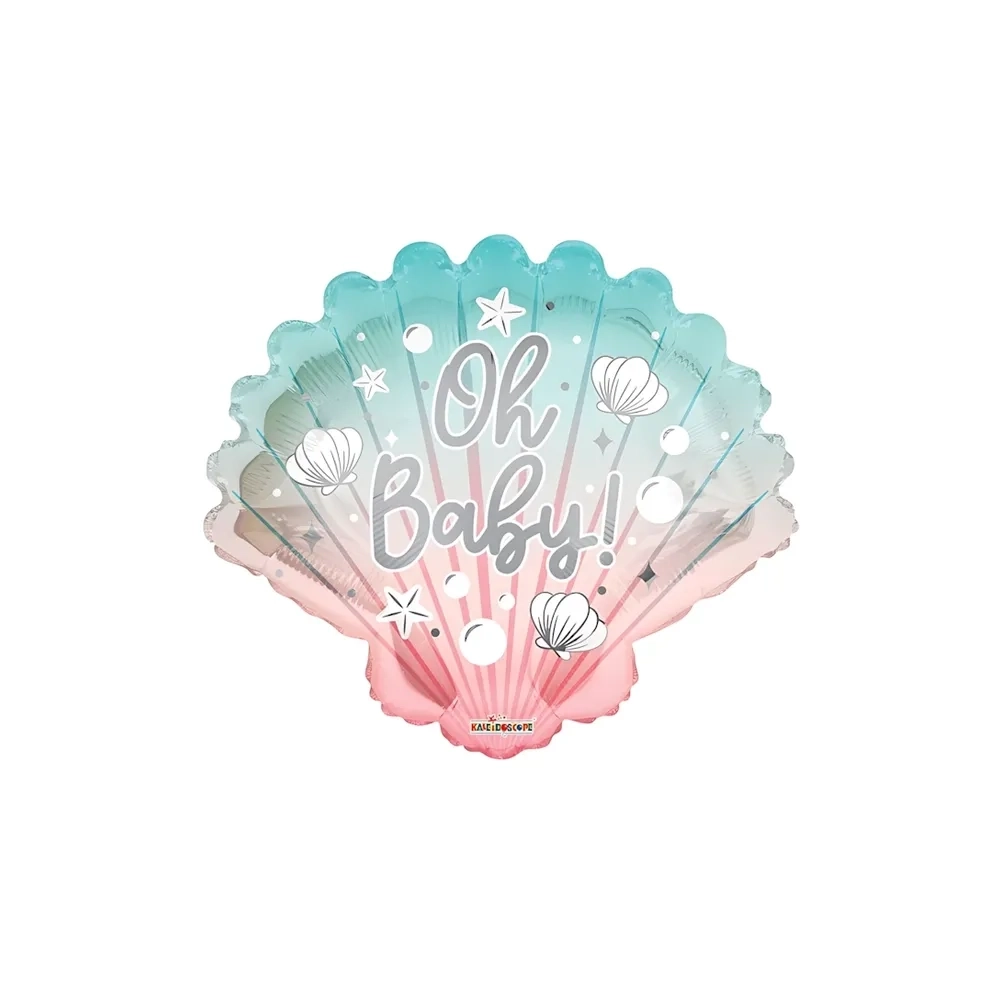 Palloncino Oh Baby Conchiglia super shape 28" (71cm) in mylar, 1pz.