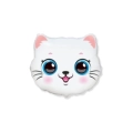 Palloncino Gatto Testa standard shape 22" (55cm) in mylar, 1pz.