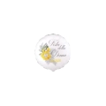 Palloncini Festa della Donna 8 Marzo Tondo mini shape 9" (22cm) in mylar, 5pz.