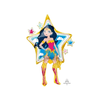 Palloncino Wonder Woman super shape 38" (96cm) in mylar, 1pz.