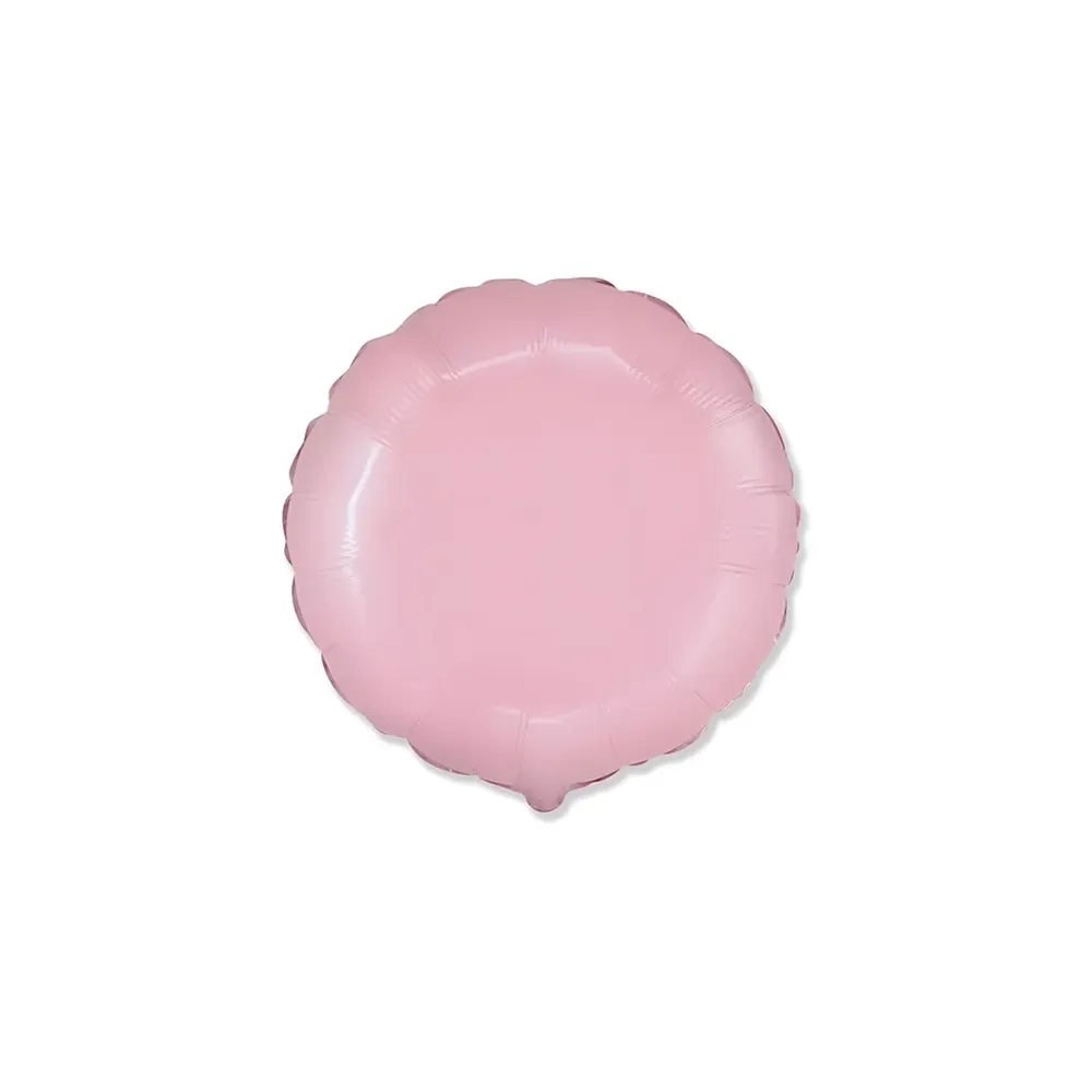 Palloncino Tondo Rosa standard shape 18" (45cm) in mylar, 1pz.
