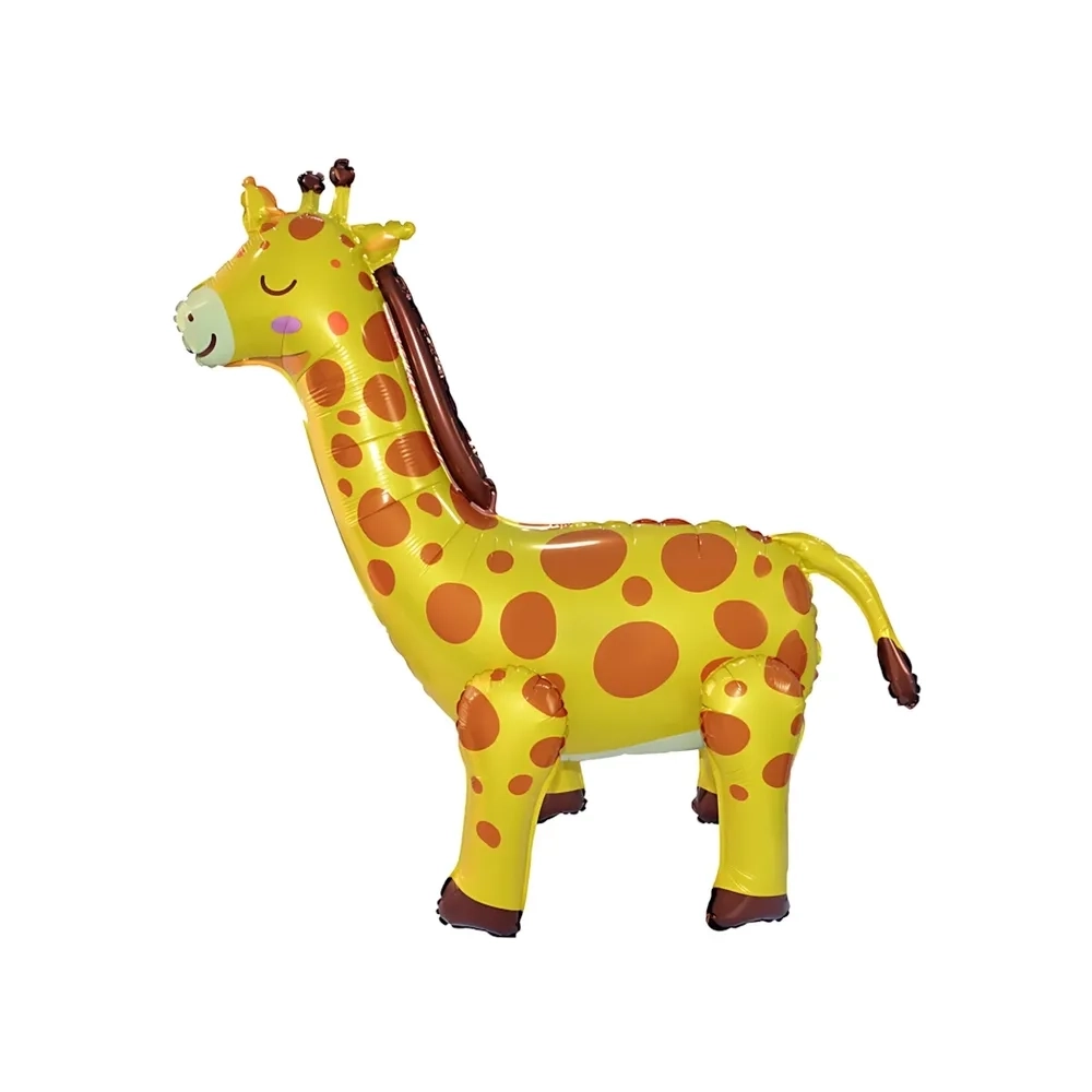 Palloncino Giraffa 4D super shape 38" (96cm) in mylar, 1pz.
