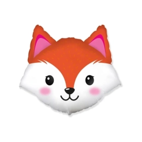 Palloncino Volpe Testa super shape 40" (101cm) in mylar, 1pz.