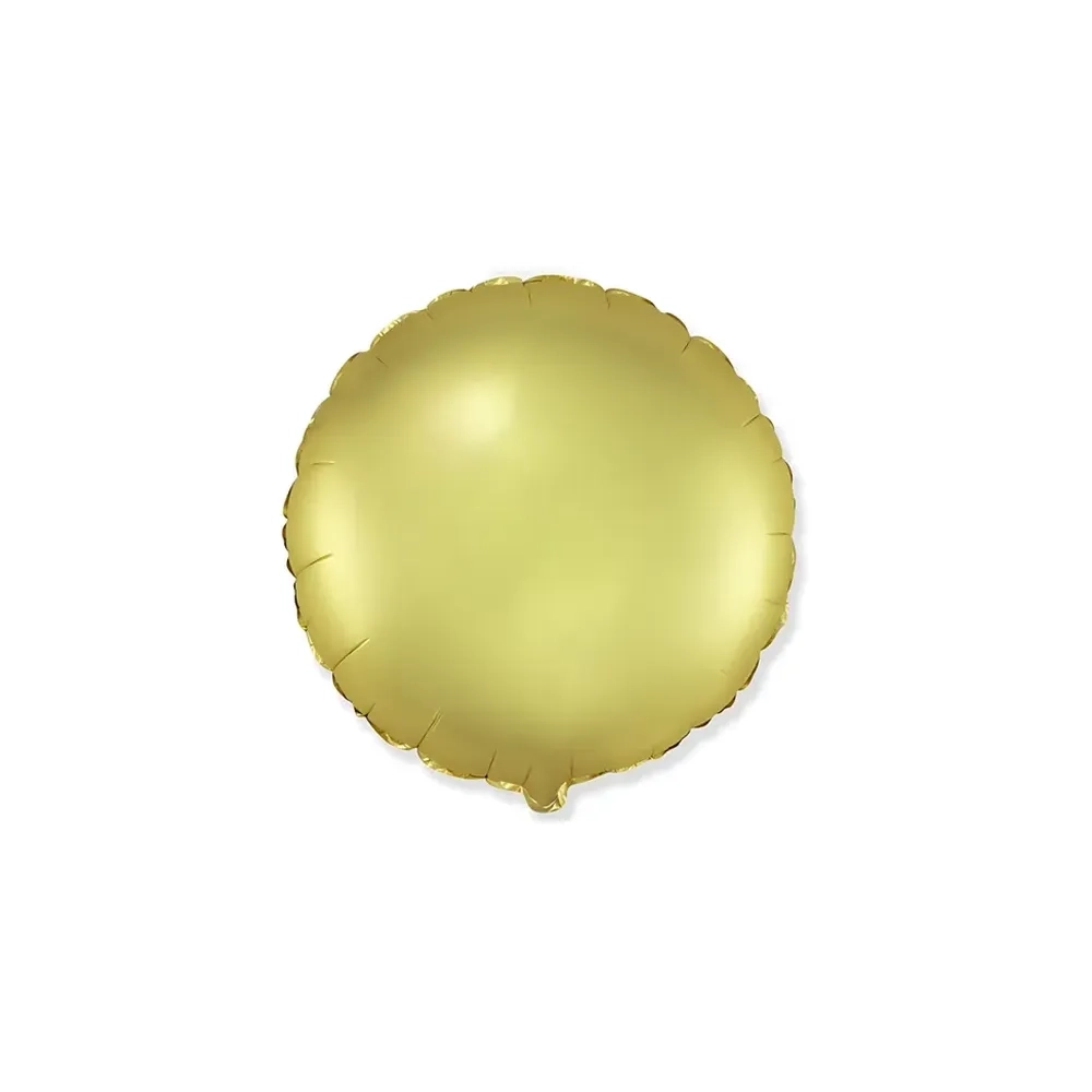 Palloncino Tondo Champagne standard shape 18" (45cm) in mylar, 1pz.