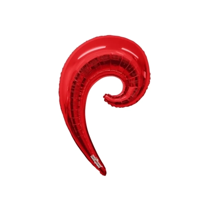 Palloncino Kurly Wave Rosso super shape 36" (91cm) in mylar, 1pz.