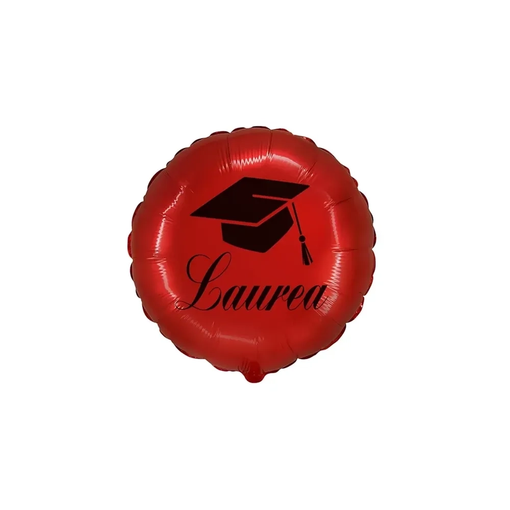 Palloncino Laurea Tocco tondo standard shape 18" (45cm) in mylar, 1pz.