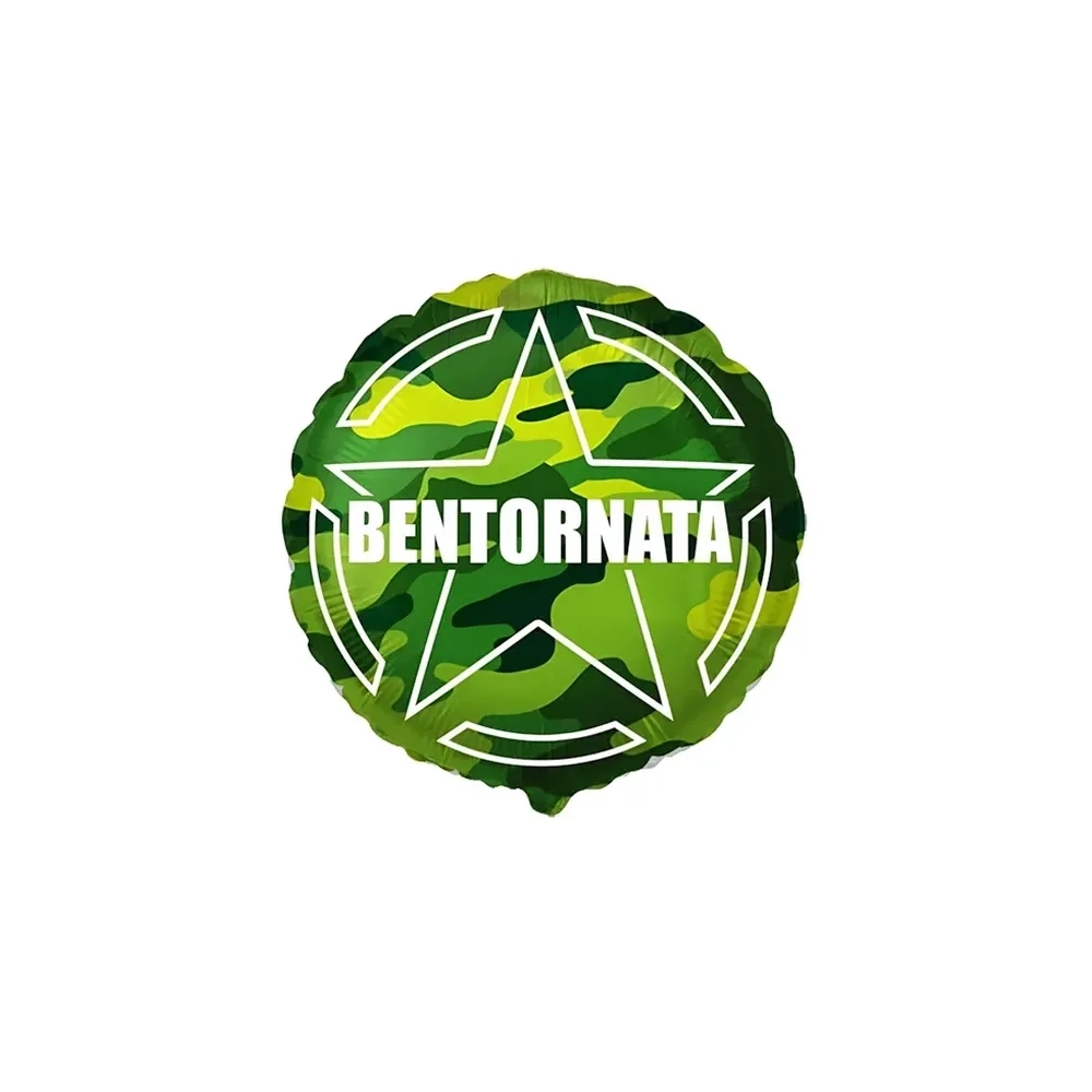 Palloncino Bentornata 18" in mylar | Tondo 45 cm