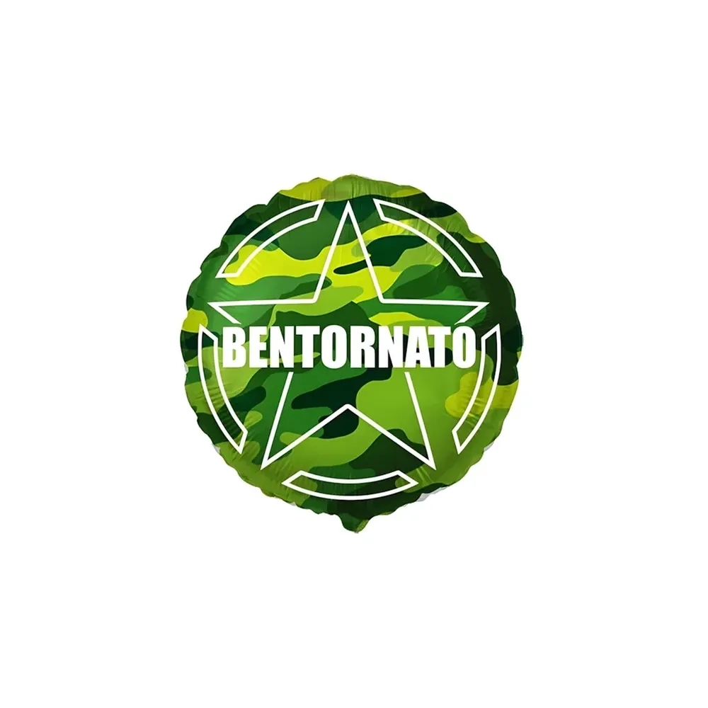 Palloncino Bentornato Tondo standard shape 18" (45cm) in mylar, 1pz.