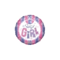 Palloncino Baby Girl standard shape 18" (45cm) in mylar, 1pz.