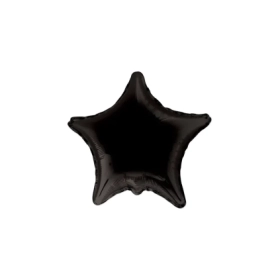 Palloncino Stella Nera standard shape 18" (45cm) in mylar, 1pz.