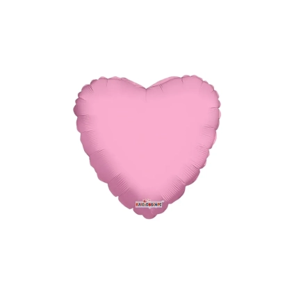Palloncino Cuore Rosa Baby standard shape 18" (45cm) in mylar, 1pz.