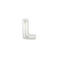 Palloncini Lettera L Argento micro shape 7" (17cm) in mylar, 5pz.