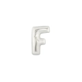 Palloncini Lettera F Argento micro shape 7" (17cm) in mylar, 5pz.