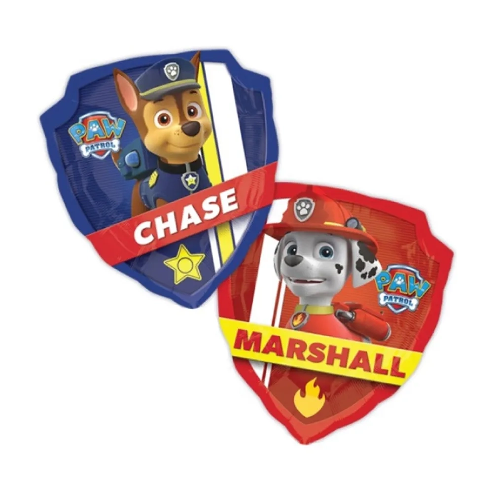 Palloncino Scudo Paw Patrol super shape 25" (63cm) in mylar, 1pz.