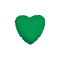 Palloncino Cuore Verde Smeraldo standard shape 18" (45cm) in mylar, 1pz.