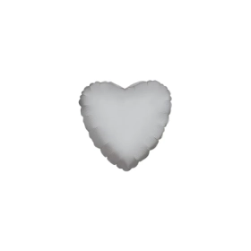 Palloncini Cuore Argento mini shape 9" (22cm) in mylar, 5pz.