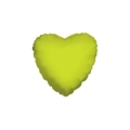 Palloncino Cuore Verde Lime standard shape 18" (45cm) in mylar, 1pz.