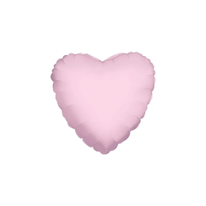 Palloncino Cuore Rosa Chiaro standard shape 18" (45cm) in mylar, 1pz.