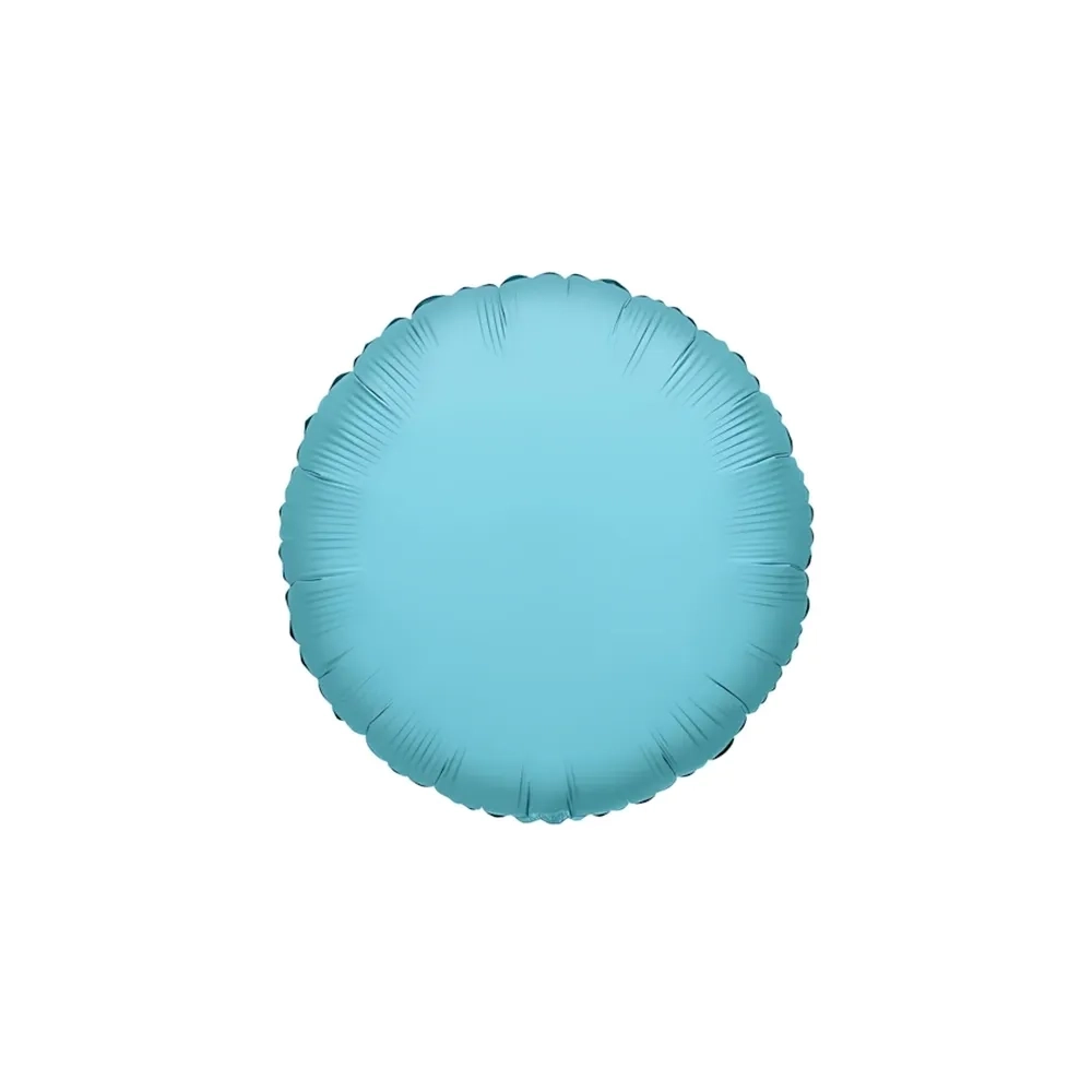 Palloncino Tondo Celeste Chiaro standard shape 18" (45cm) in mylar, 1pz.