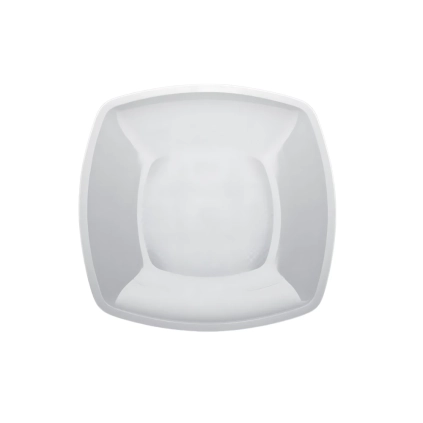 Piatti Bianchi dessert, frutta di forma quadrata 18cm, 12pz.