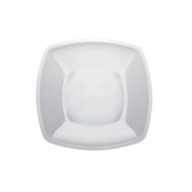 Piatti Bianchi dessert, frutta di forma quadrata 18cm, 25pz.
