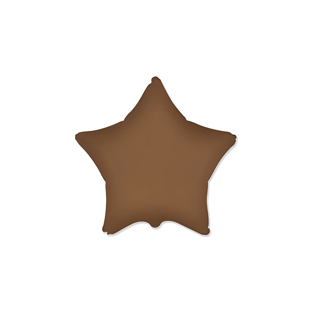Palloncino Stella Choco Brown Satinato 18" (45cm), 1pz.
