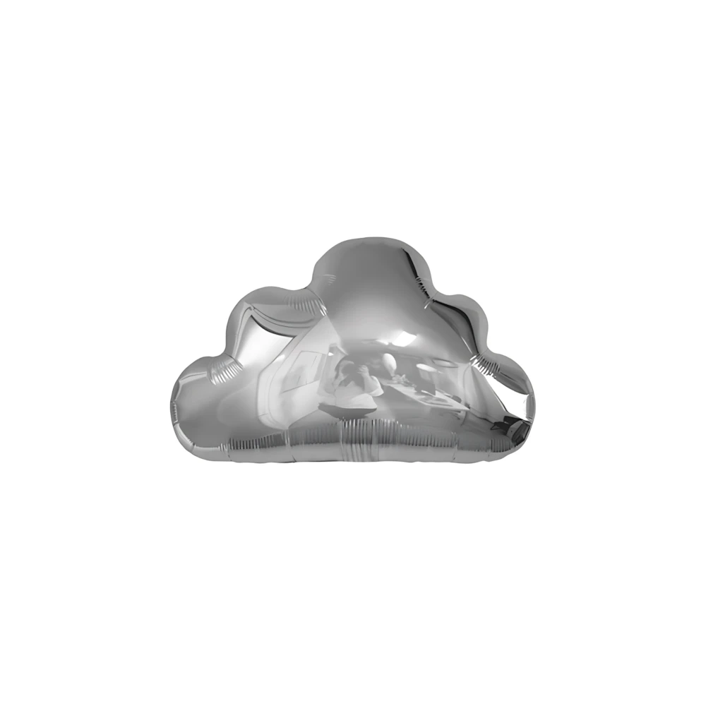 Palloncino nuvola argento 20" (50cm) in mylar, 1pz
