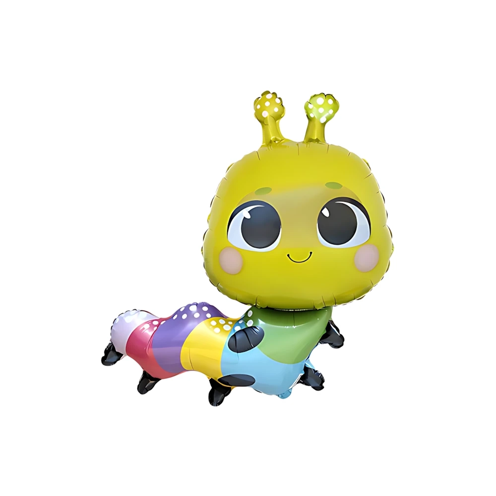 Palloncino Bruco Multicolor alto 33" (83cm), 1pz.