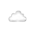 Palloncino nuvola Bianca 20" (50cm) in mylar, 1pz