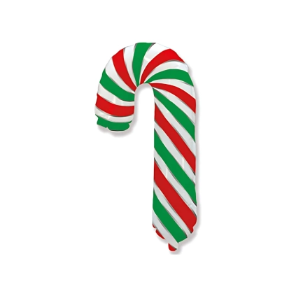 Palloncino Candy Cane Verde alto 39" (100cm), 1pz.