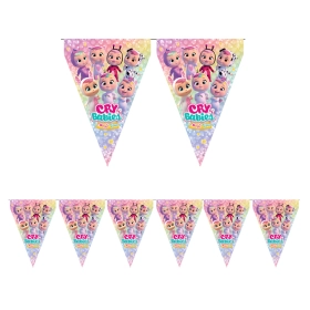 Ghirlanda di bandierine Cry Babies Magic Tears 3 metri – 9 bandiere 20x30cm