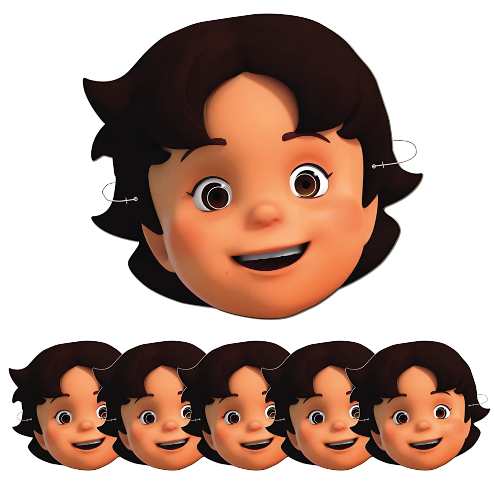 Maschere Heidi in carta, 6pz.