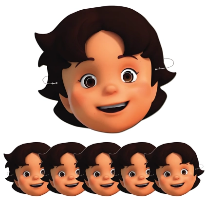 Maschere Heidi in carta, 6pz.