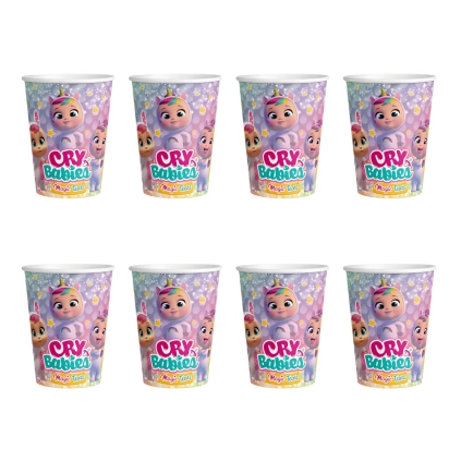 Bicchieri Cry Babies Magic Tears in carta 20cl, 8pz.