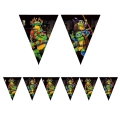 Festone bandierine Tartarughe Ninja – 9 bandierine 20x30 cm, 3 metri
