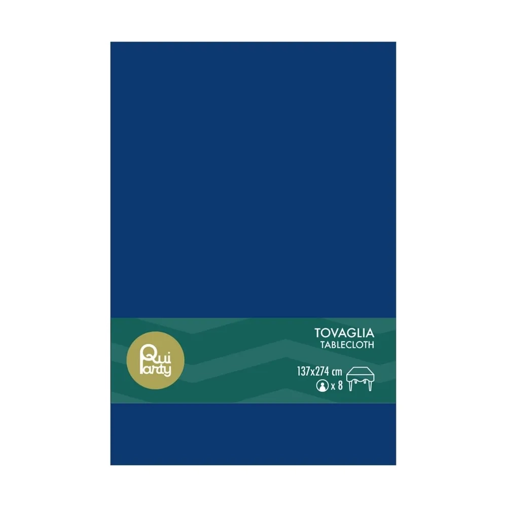 Tovaglia in Plastica blu navy 137x274cm – monouso 1pz