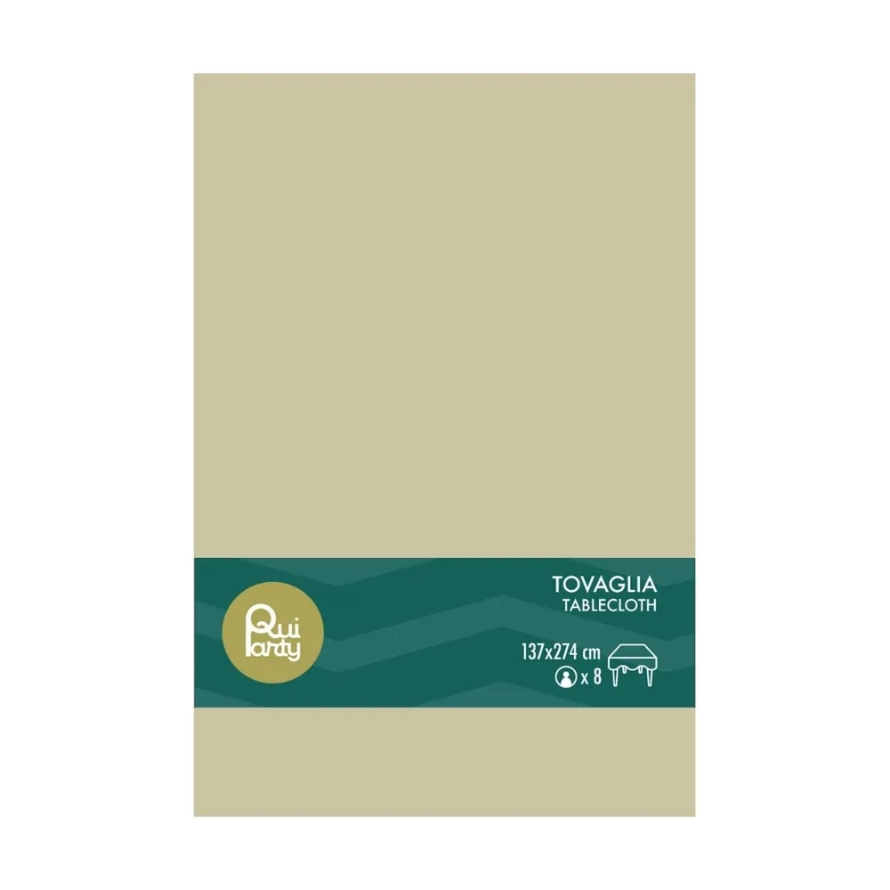 Tovaglia in Plastica Avorio 137x274cm – monouso 1pz