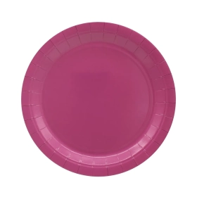 Piatto in carta 24cm Malva – Confezione da 15 pezzi