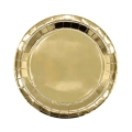 Piatti in carta 24cm Oro metal – Confezione da 15 pezzi