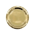 Piatti in carta 18cm Oro metal – Confezione da 15 pezzi