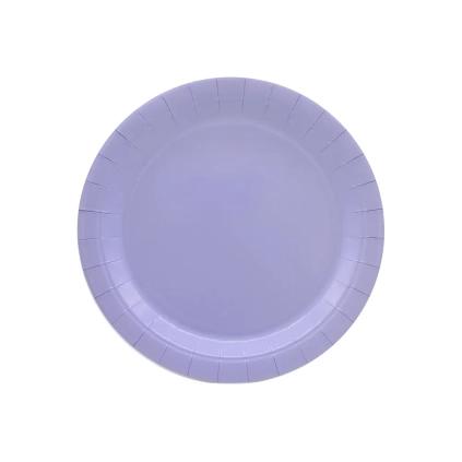 Piatto in carta 18cm Lavanda – Confezione da 15 pezzi