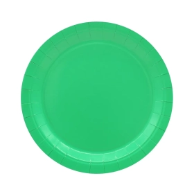 Piatti in carta Verde 24cm – Confezione da 15 pezzi