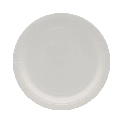 Piatti in carta Bianchi 24cm – Confezione da 15 pezzi