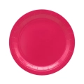 Piatti fucsia in carta 24 cm | Confezione da 15 pz