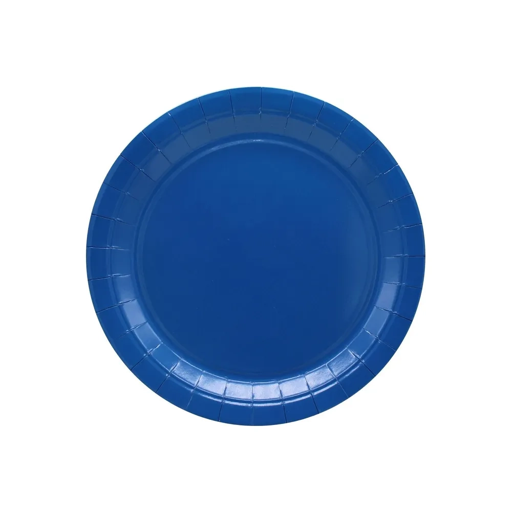 Piatti in carta Blu 18cm – Confezione da 15 pezzi
